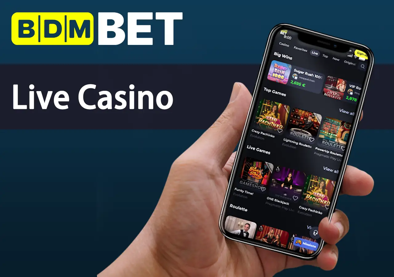 BDMBet Live Casino